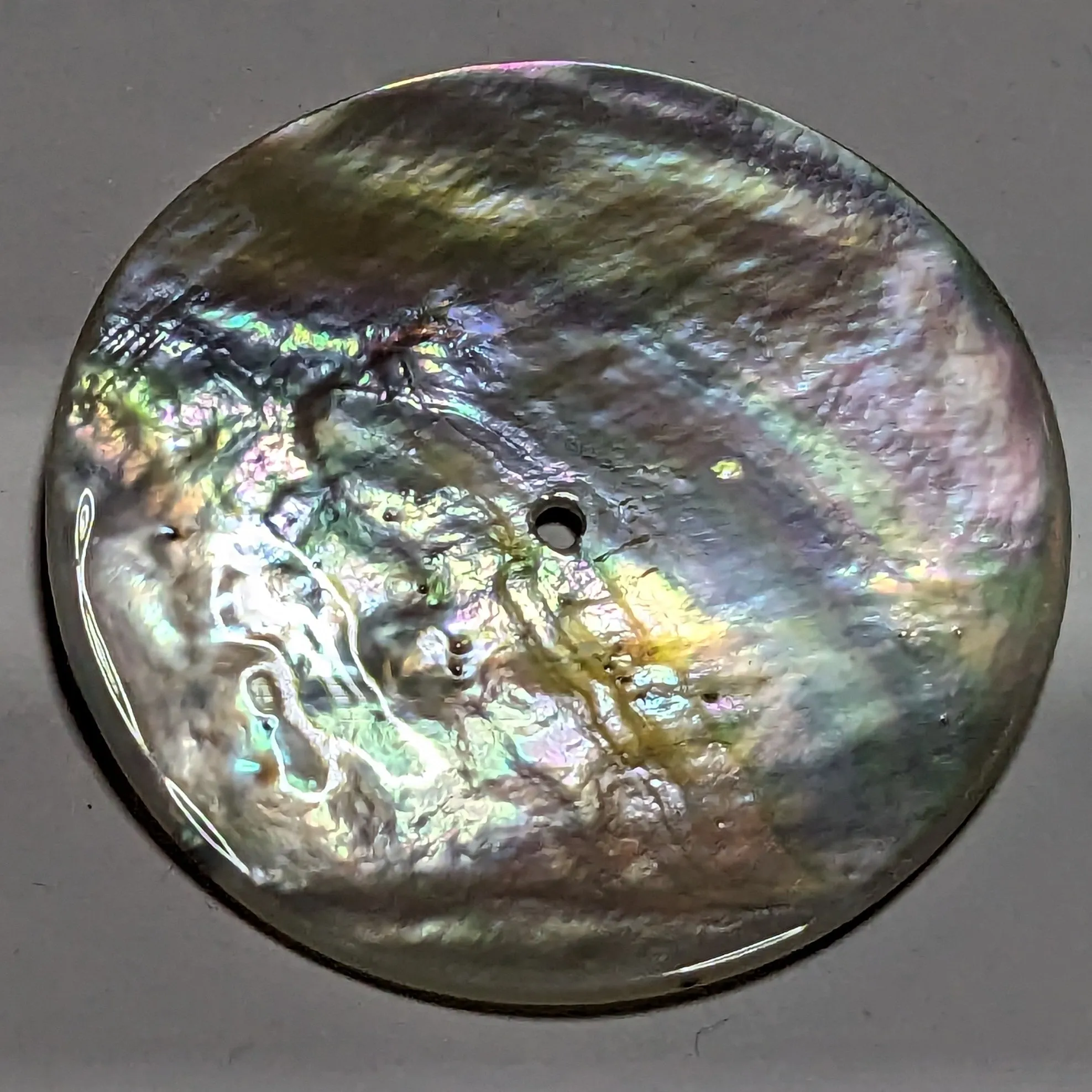 36mm Single Hole Natural Mother of Pearl Buttons