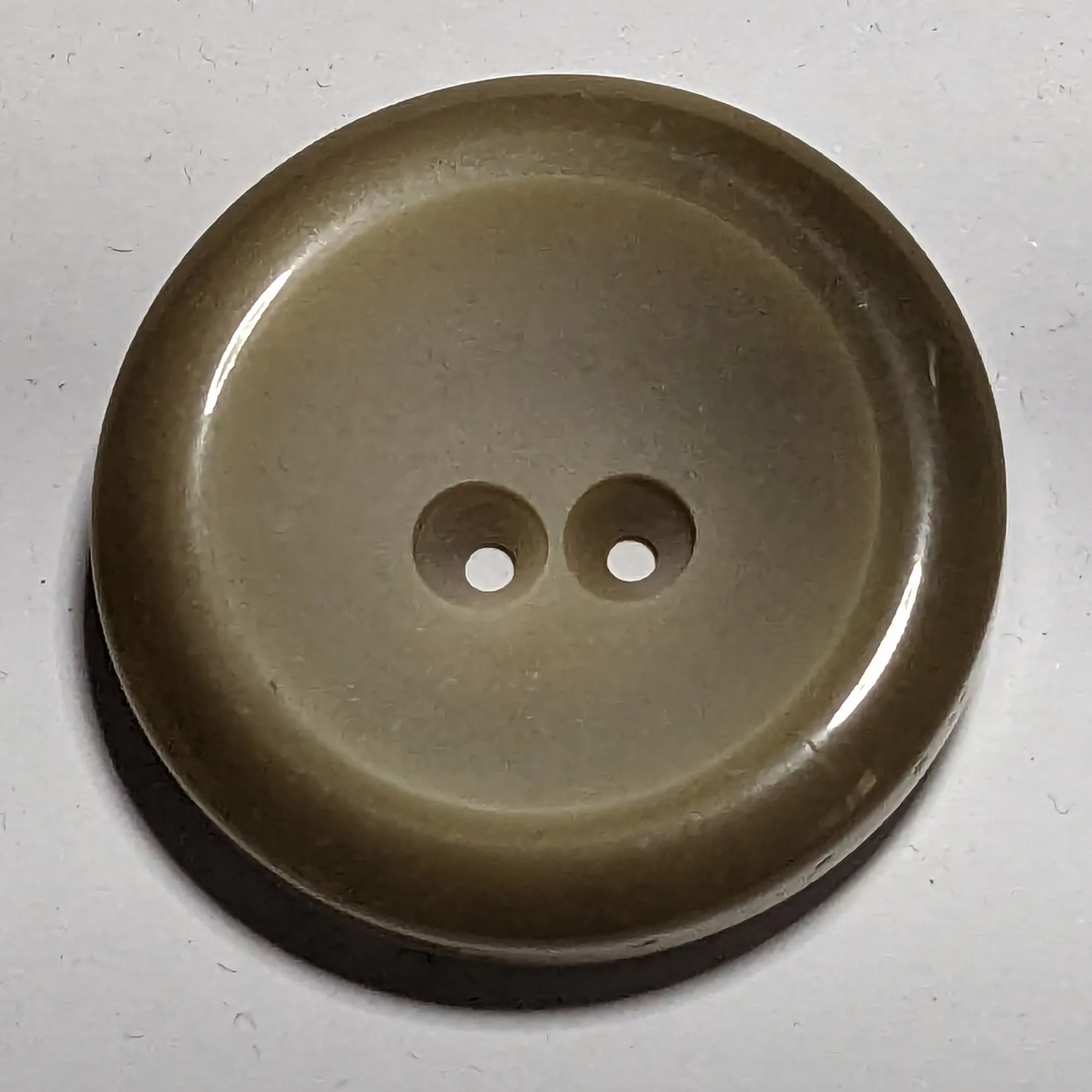 38mm Beige Plastic 2-Hole Buttons