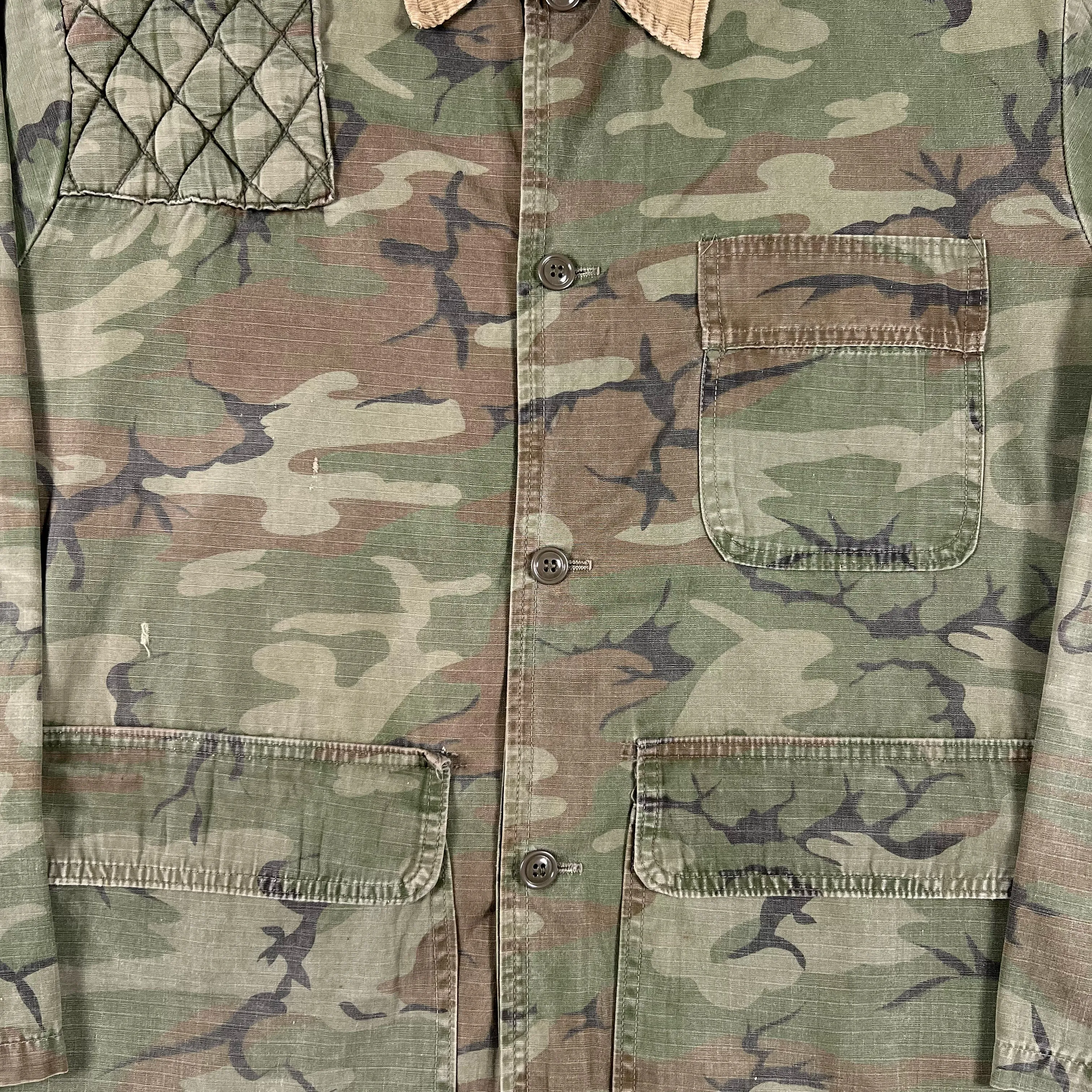 60s Webbed Camo Hunting Jacket- XL