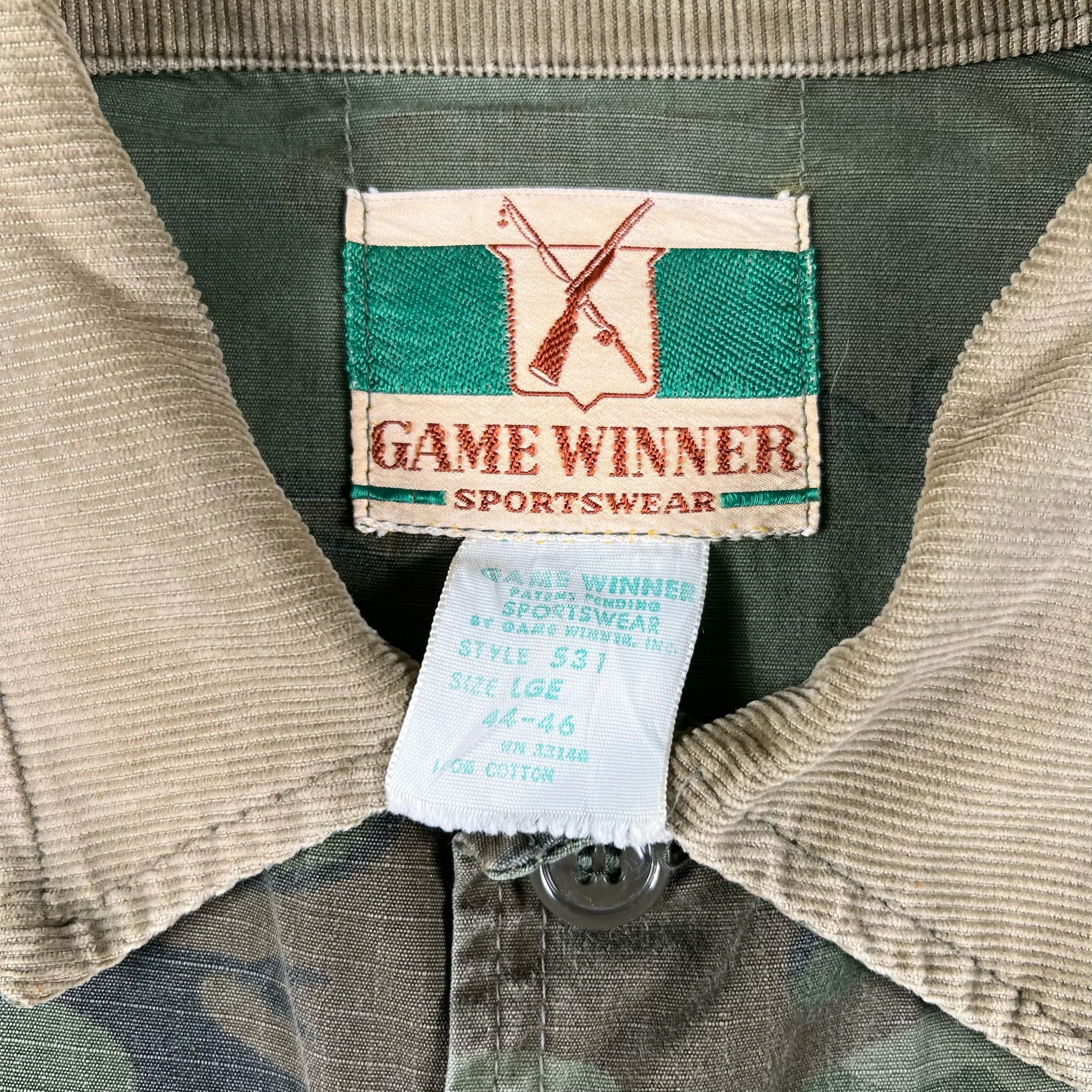 60s Webbed Camo Hunting Jacket- XL