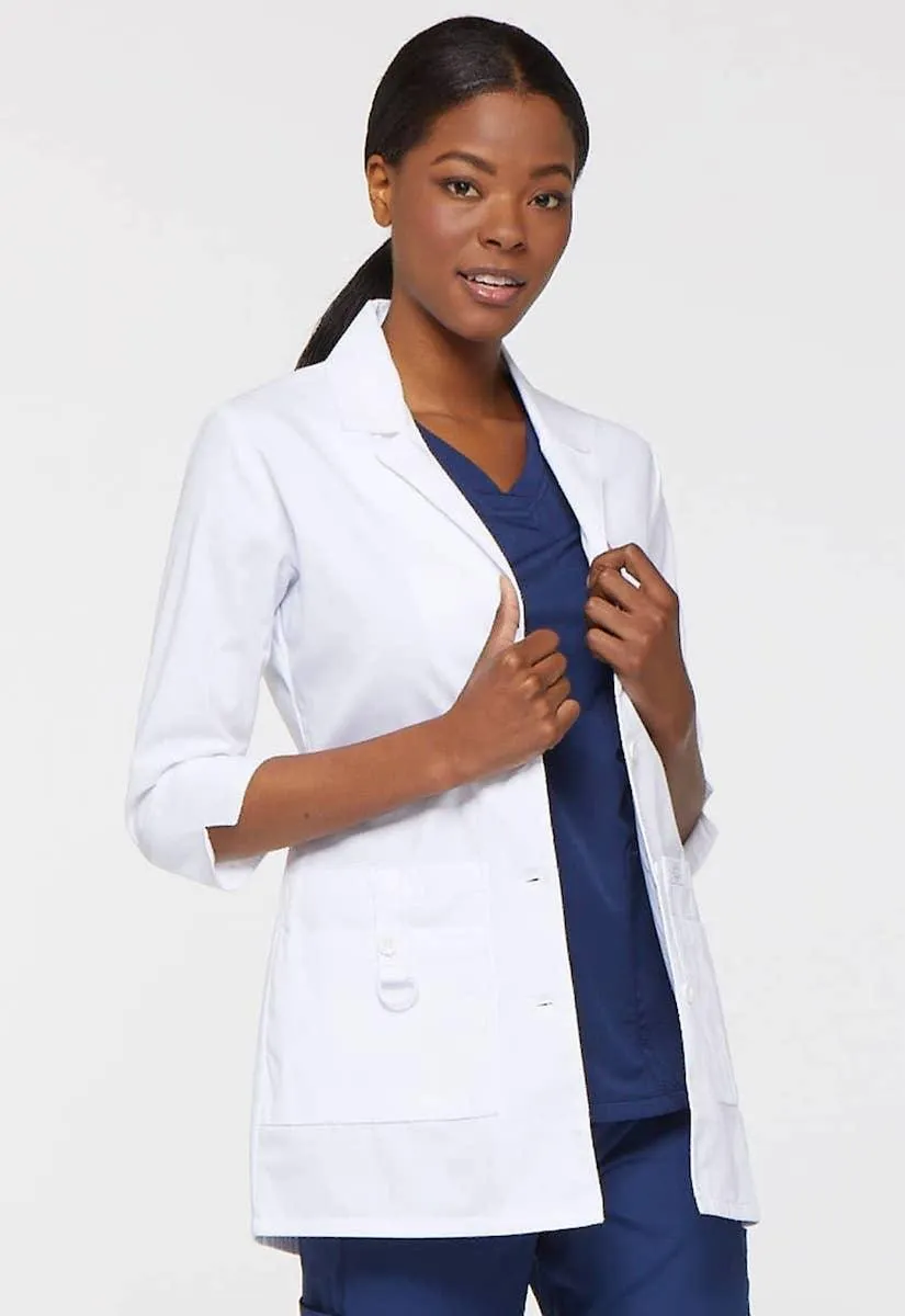 82402 Dickies 30" Women's White Lab Coat 3/4 Sleeves