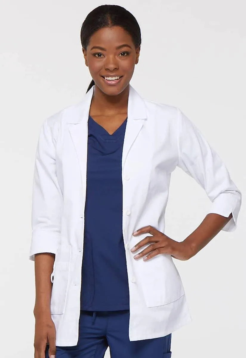 82402 Dickies 30" Women's White Lab Coat 3/4 Sleeves