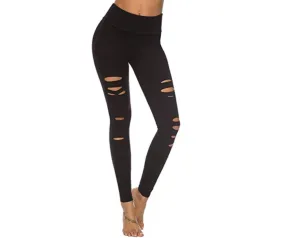 Activewear Ripped Leggings - Wholesale