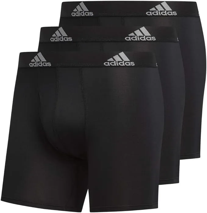 adidas Men's Big & Tall Stretch Cotton 3-Pack Boxer Brief