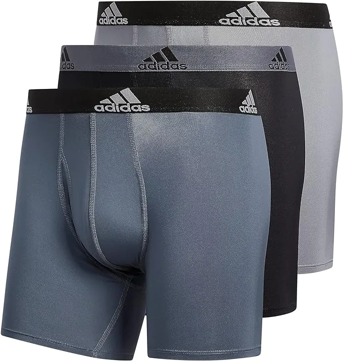 adidas Men's Big & Tall Stretch Cotton 3-Pack Boxer Brief