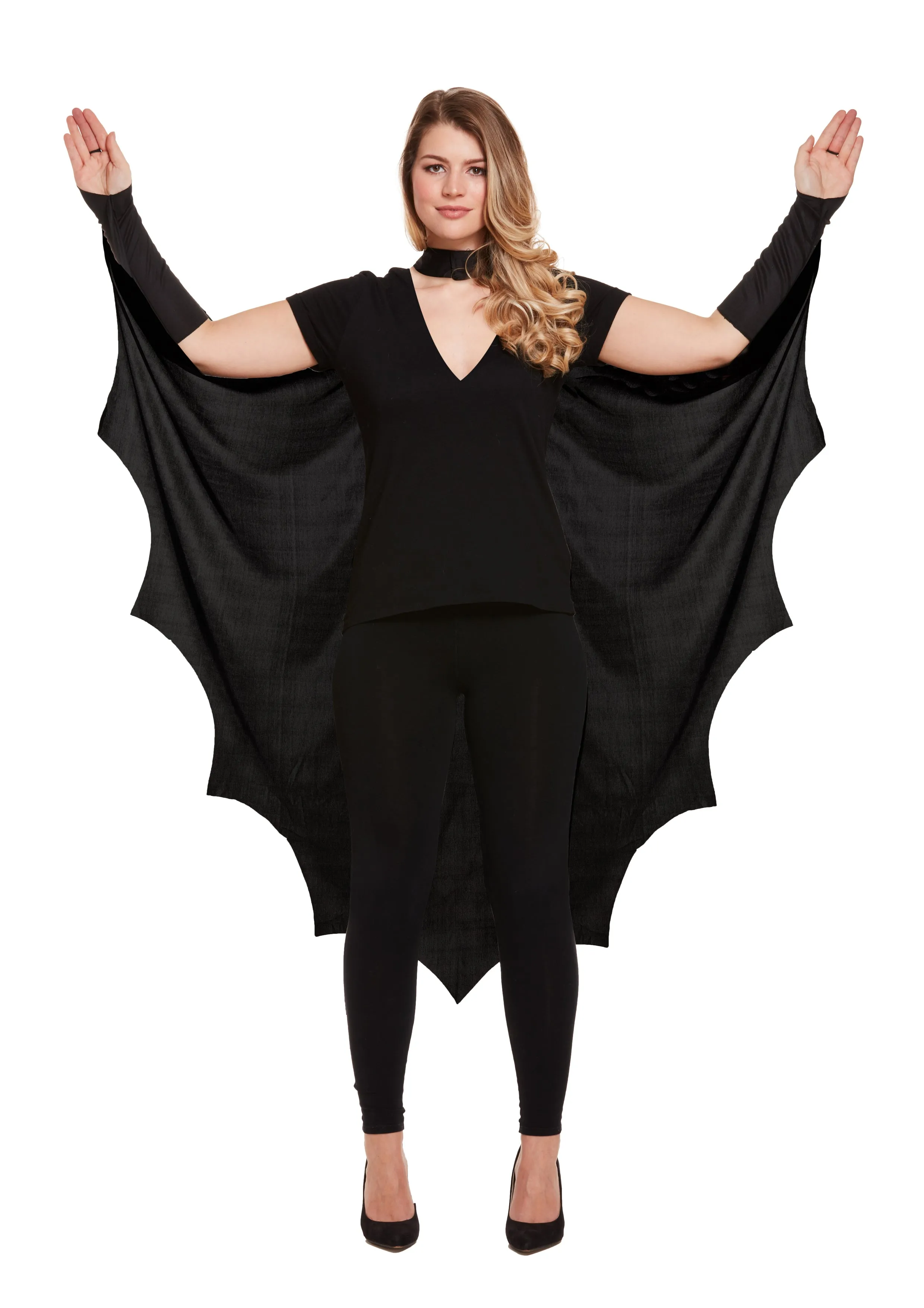 Adult Bat Cape Witch Hat Set - Dark Elegance for Halloween and Themed Events