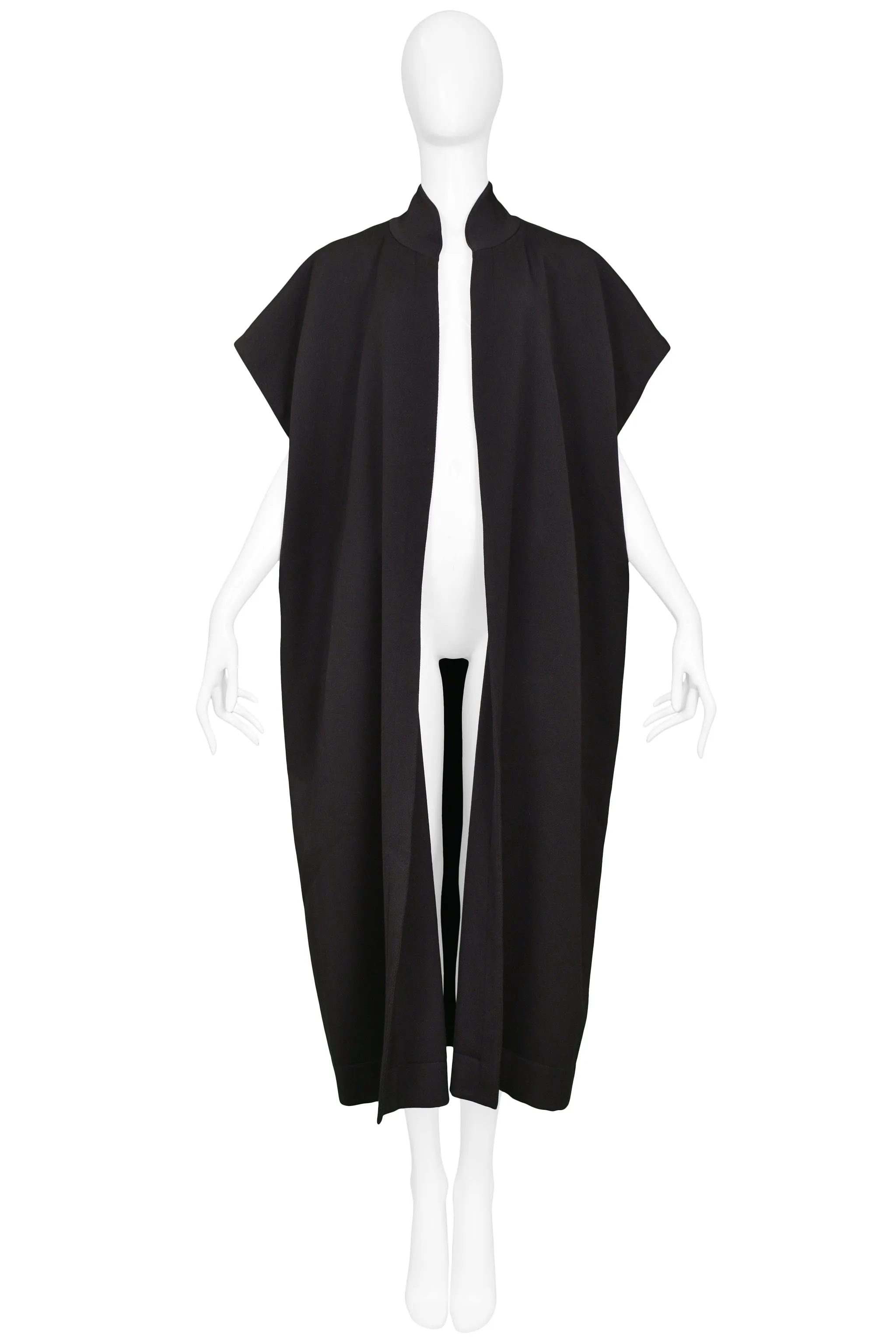 ALAIA HOODED CAPE COAT 1980S