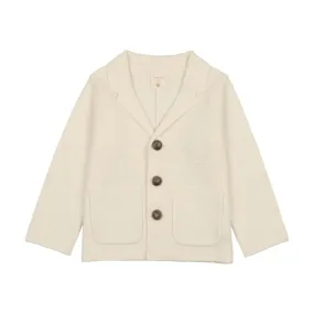 Analogie Cream Crest Knit Blazer