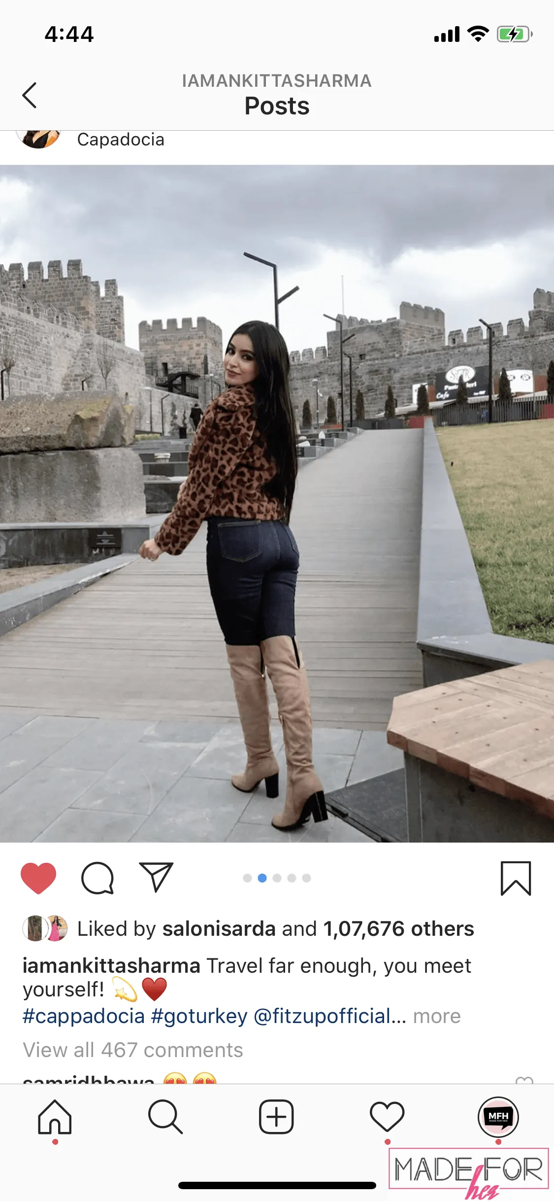 Ankita Sharma In Our Leopard Furr Coat