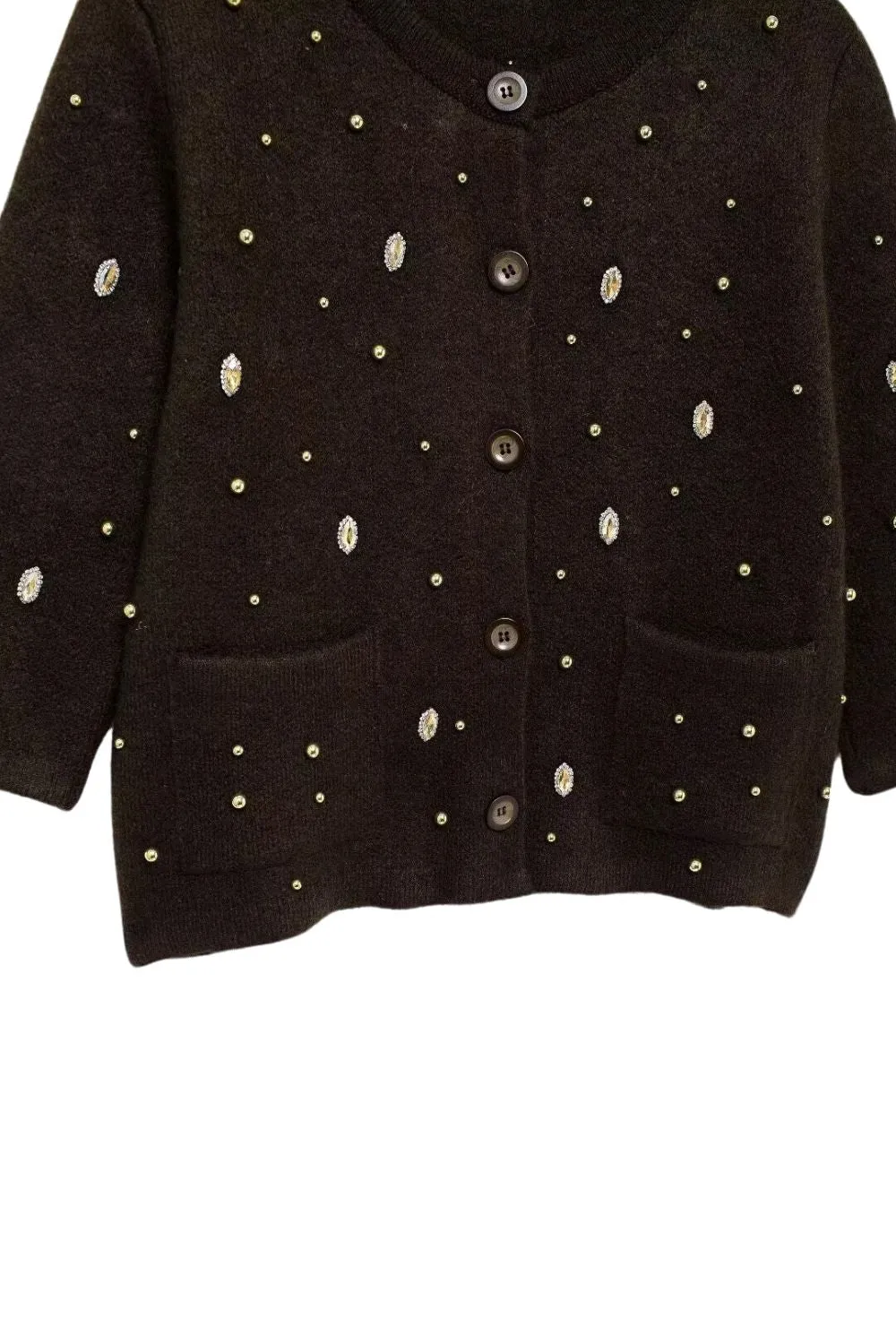 'Annie' Luxurious Beaded Knit Jacket