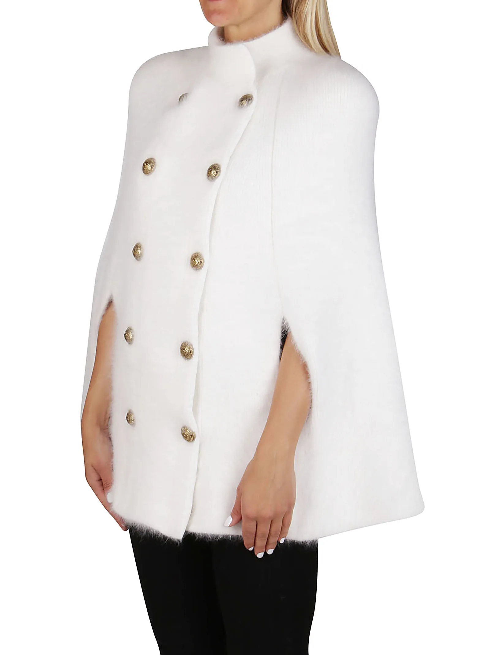 Balmain Double Breasted Cape Coat