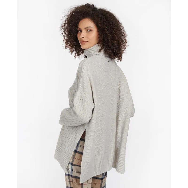 Barbour Maybury Ladies Cape - Pale Grey Marl