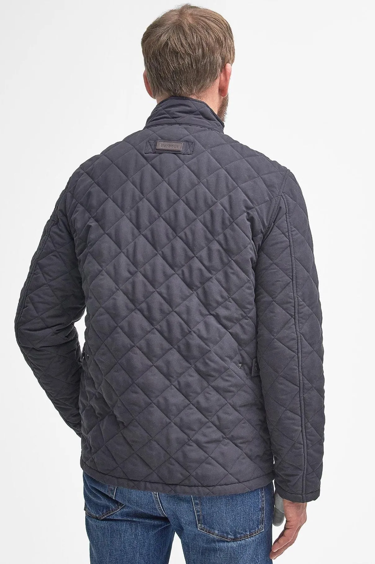 Barbour Quilted jacket-Shoveler-Dark Navy-MQU0784NY91