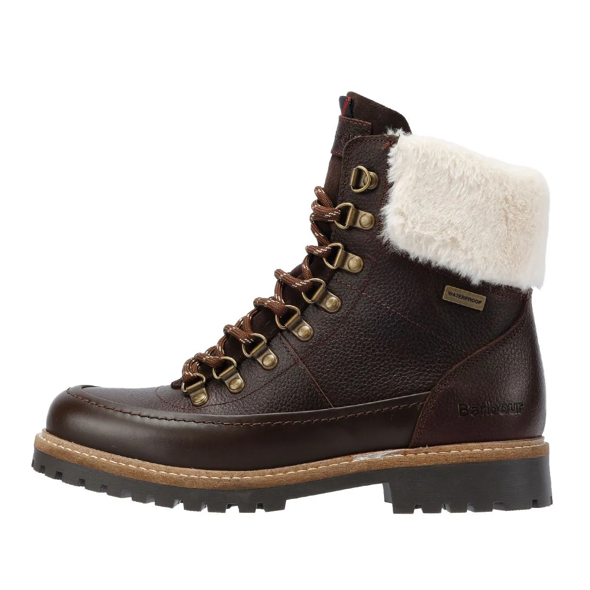 Barbour Woodside Hiker Leather Women's Dark Brown Boots