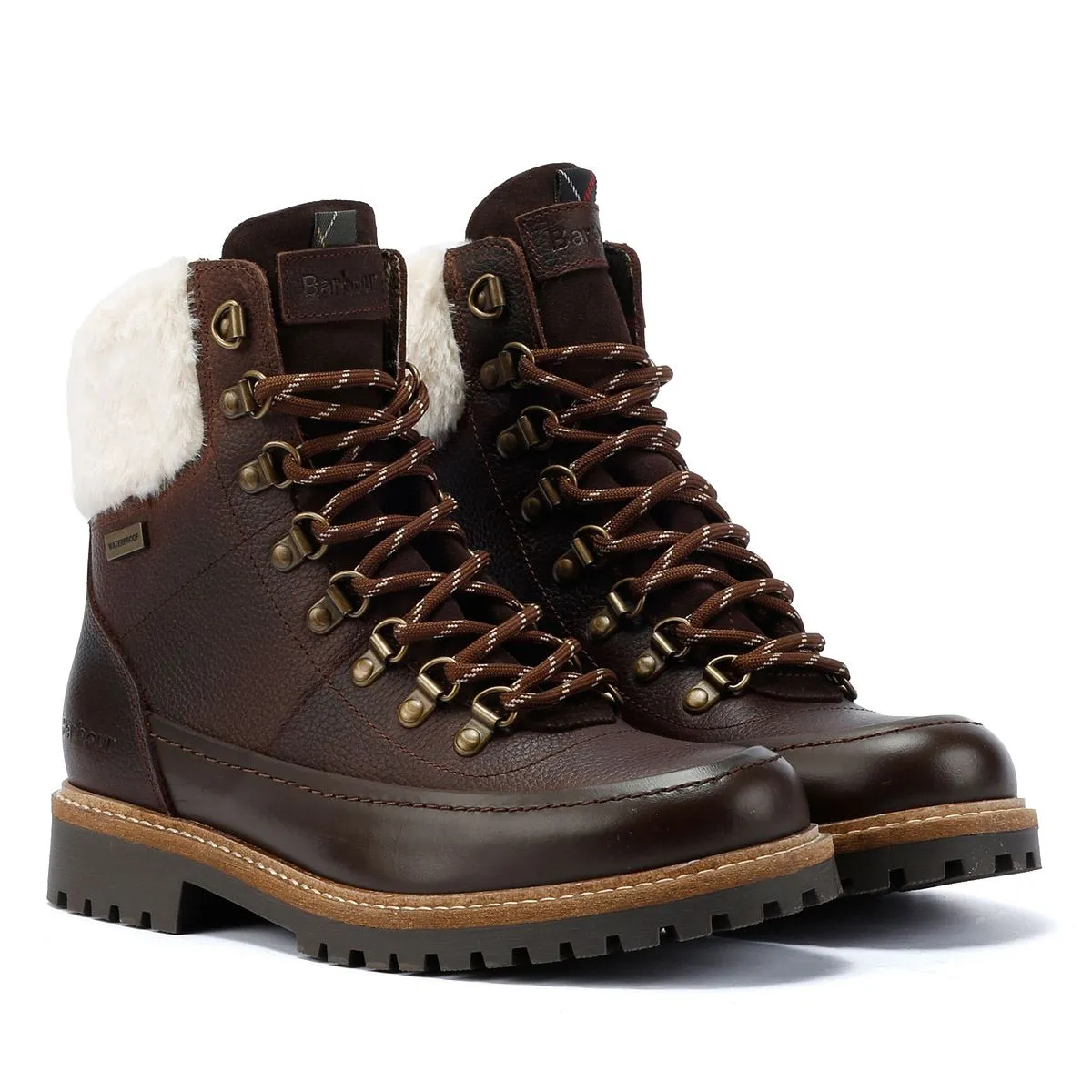 Barbour Woodside Hiker Leather Women's Dark Brown Boots