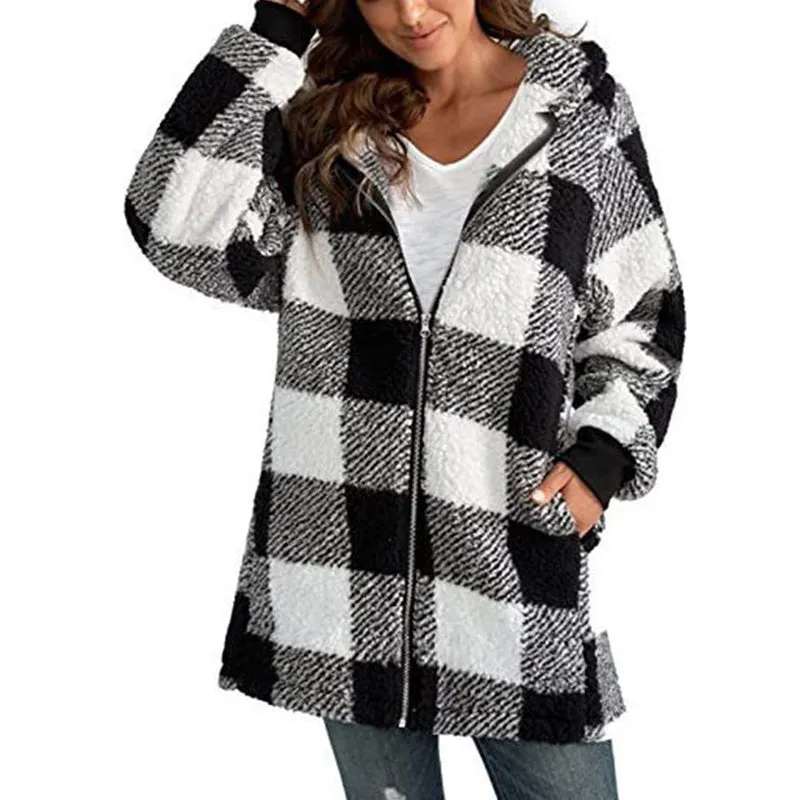 BerryBetty - Casual Plaid Coat