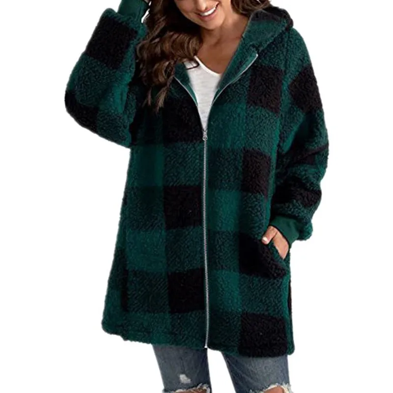 BerryBetty - Casual Plaid Coat