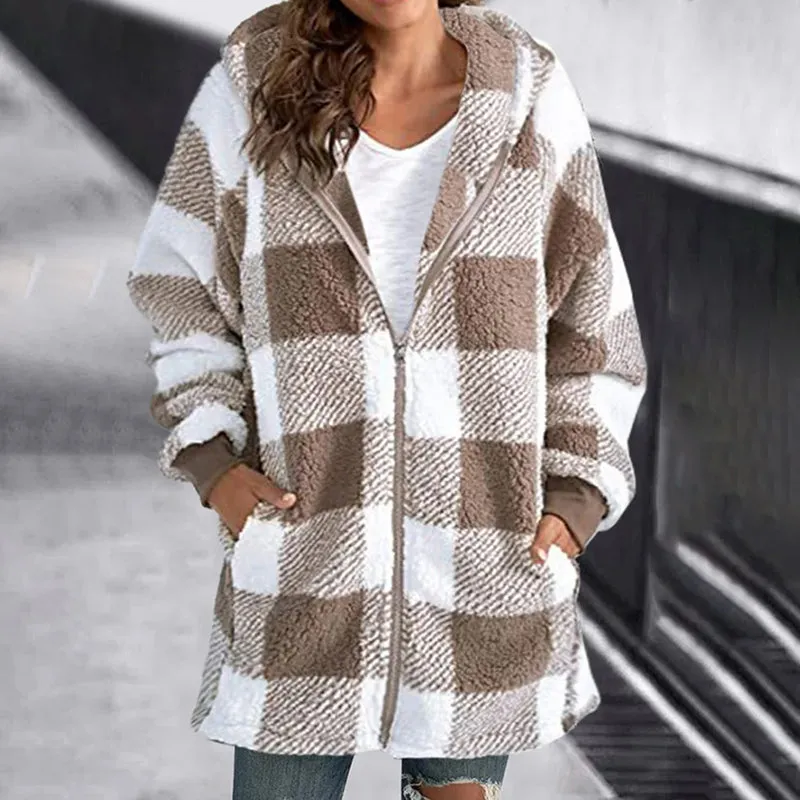 BerryBetty - Casual Plaid Coat