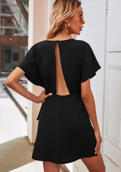 Black Cut Out Dress