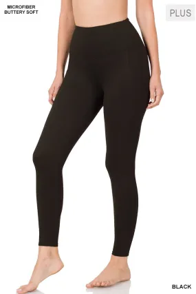 Black Microfiber Leggings