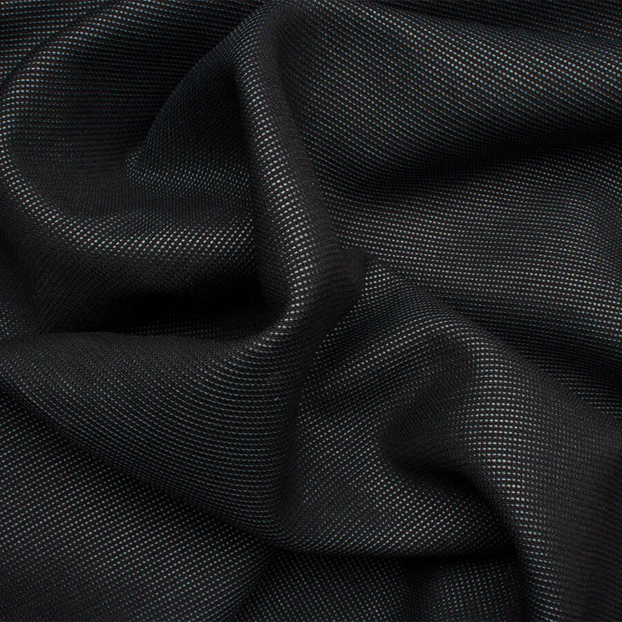 Black Pinhead Polyester