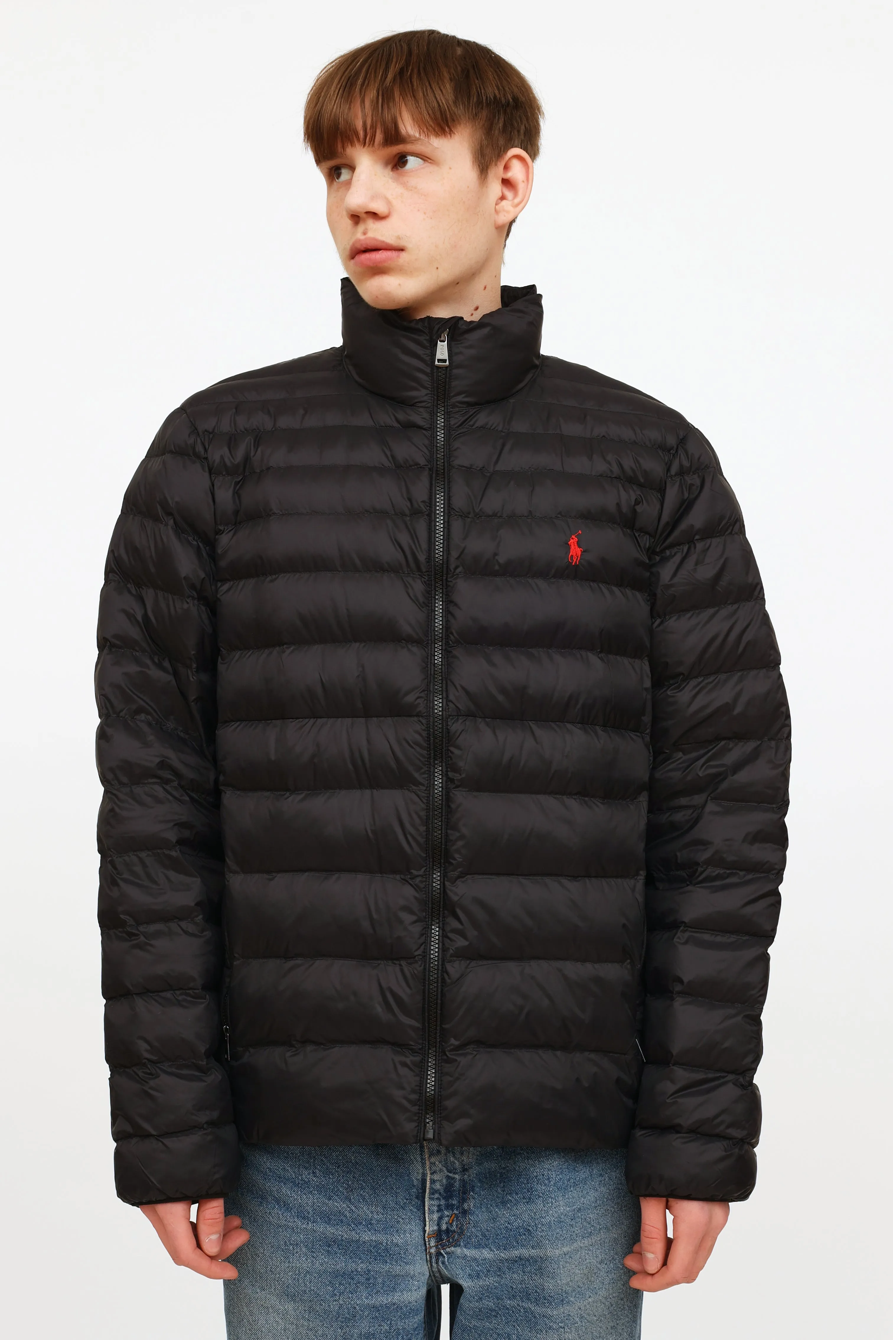 Black Quilted Puffer Jacket