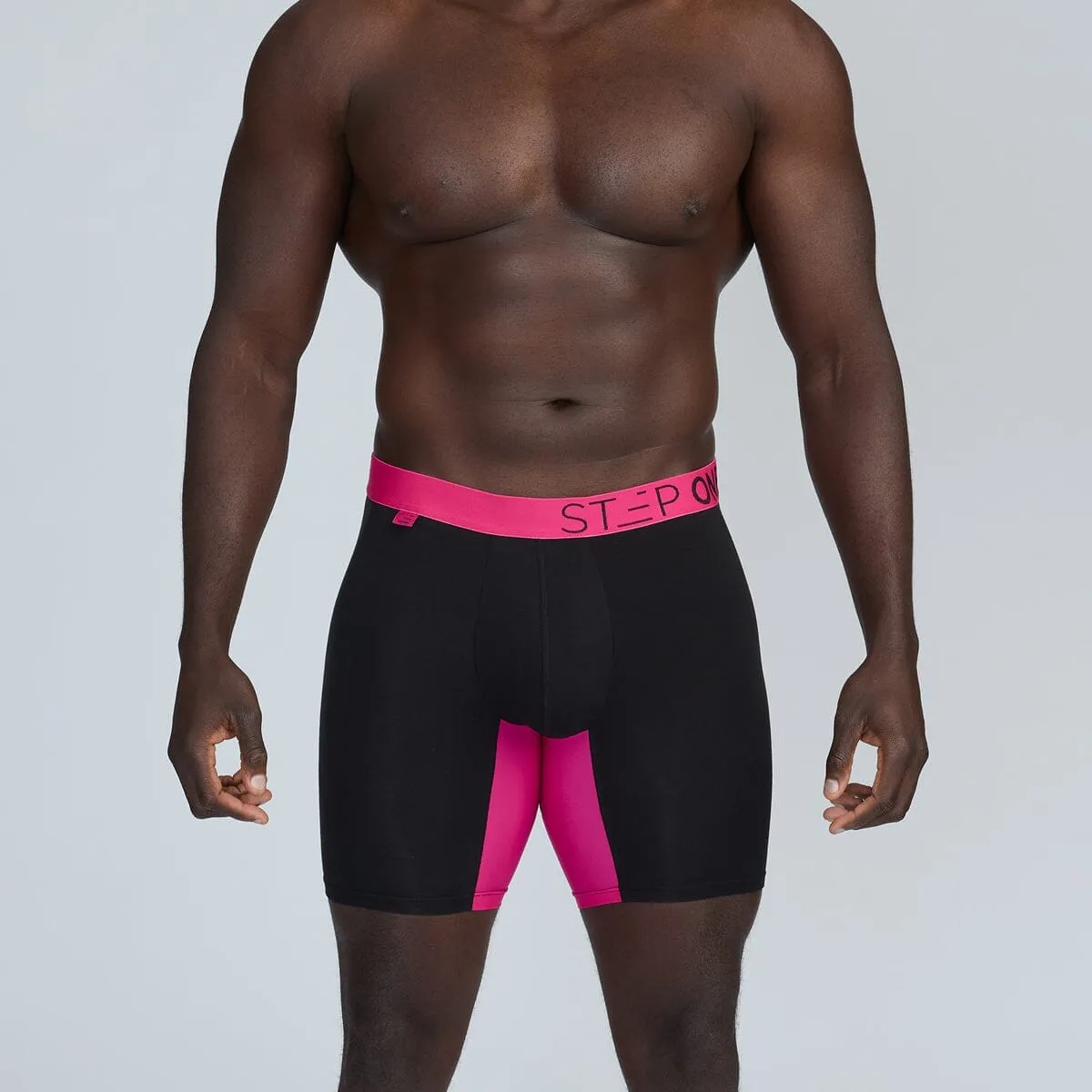 Boxer Brief - Black & Pink