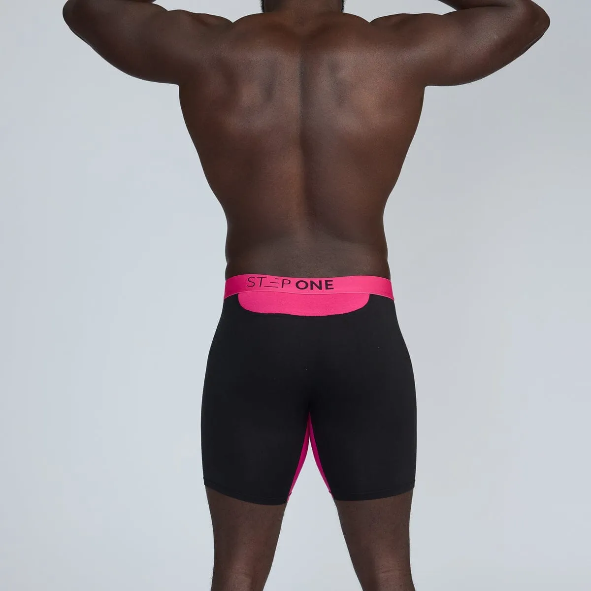 Boxer Brief - Black & Pink