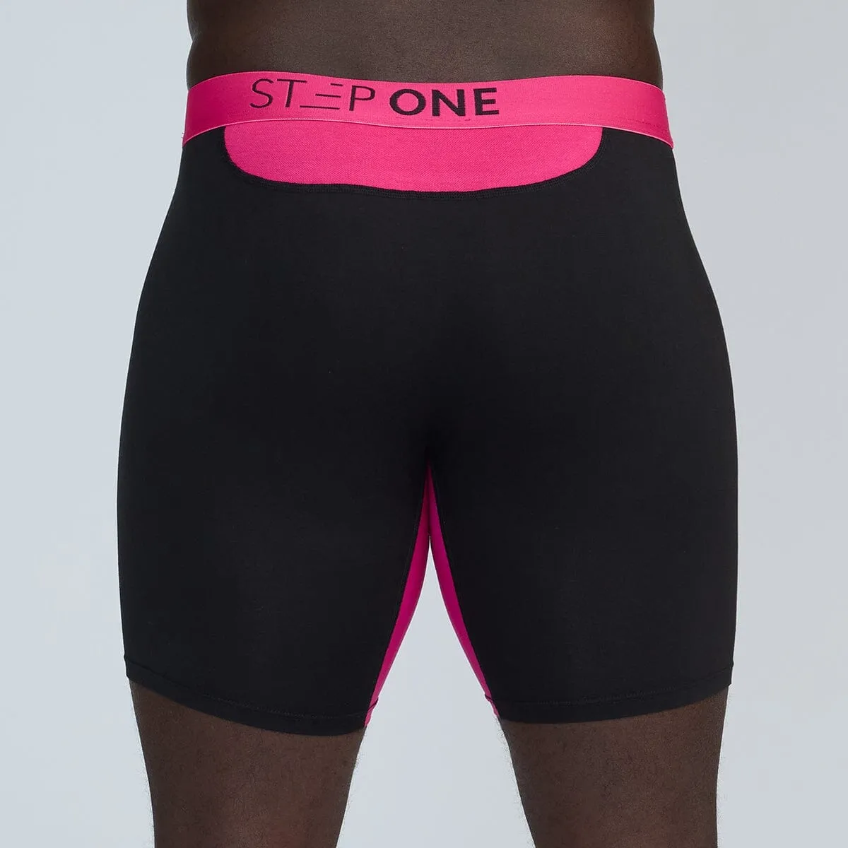 Boxer Brief - Black & Pink