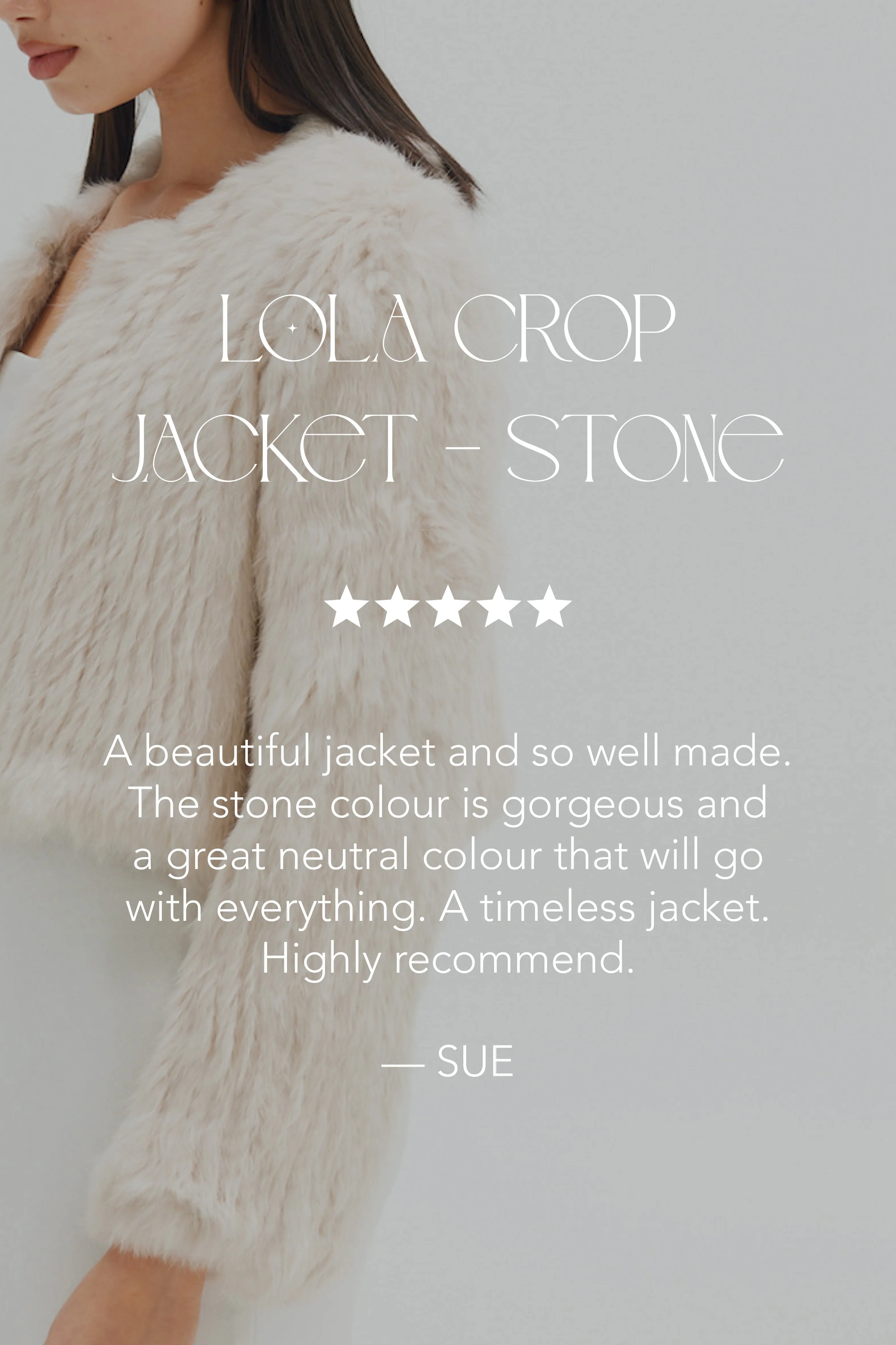 Bridal Lola Crop Jacket - Stone