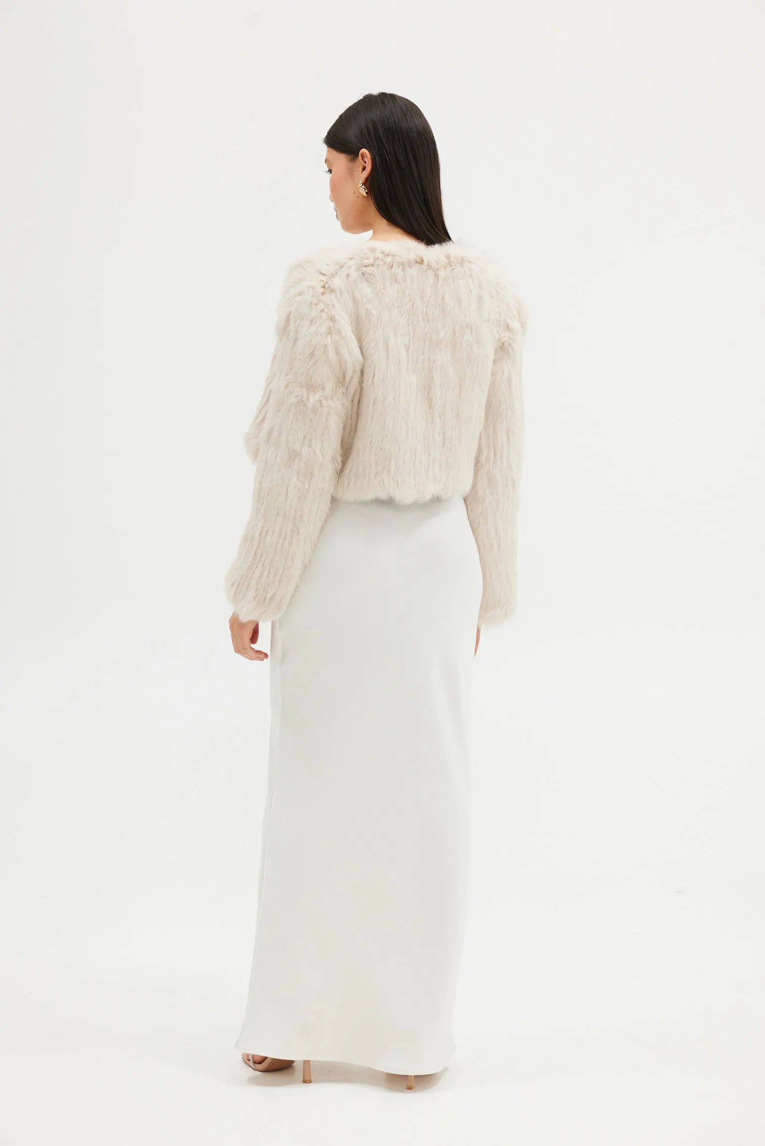 Bridal Lola Crop Jacket - Stone