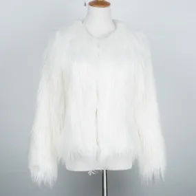 Bridget Faux Fur Jacket - White