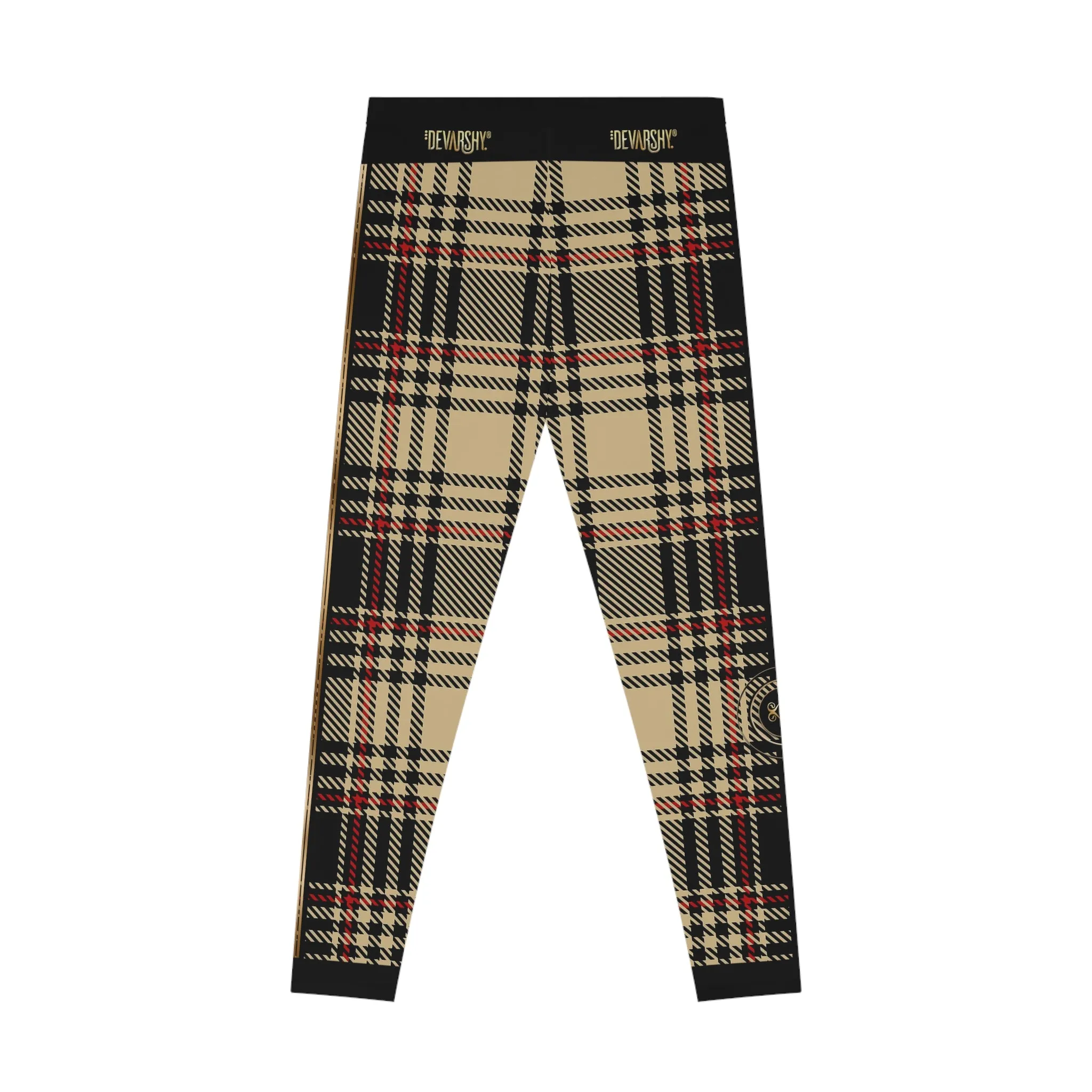 Brown Tartan Plaid Leggings Women Spandex Leggings Casual Wear Leggings Brown Check Leggings Women Lounge Wear