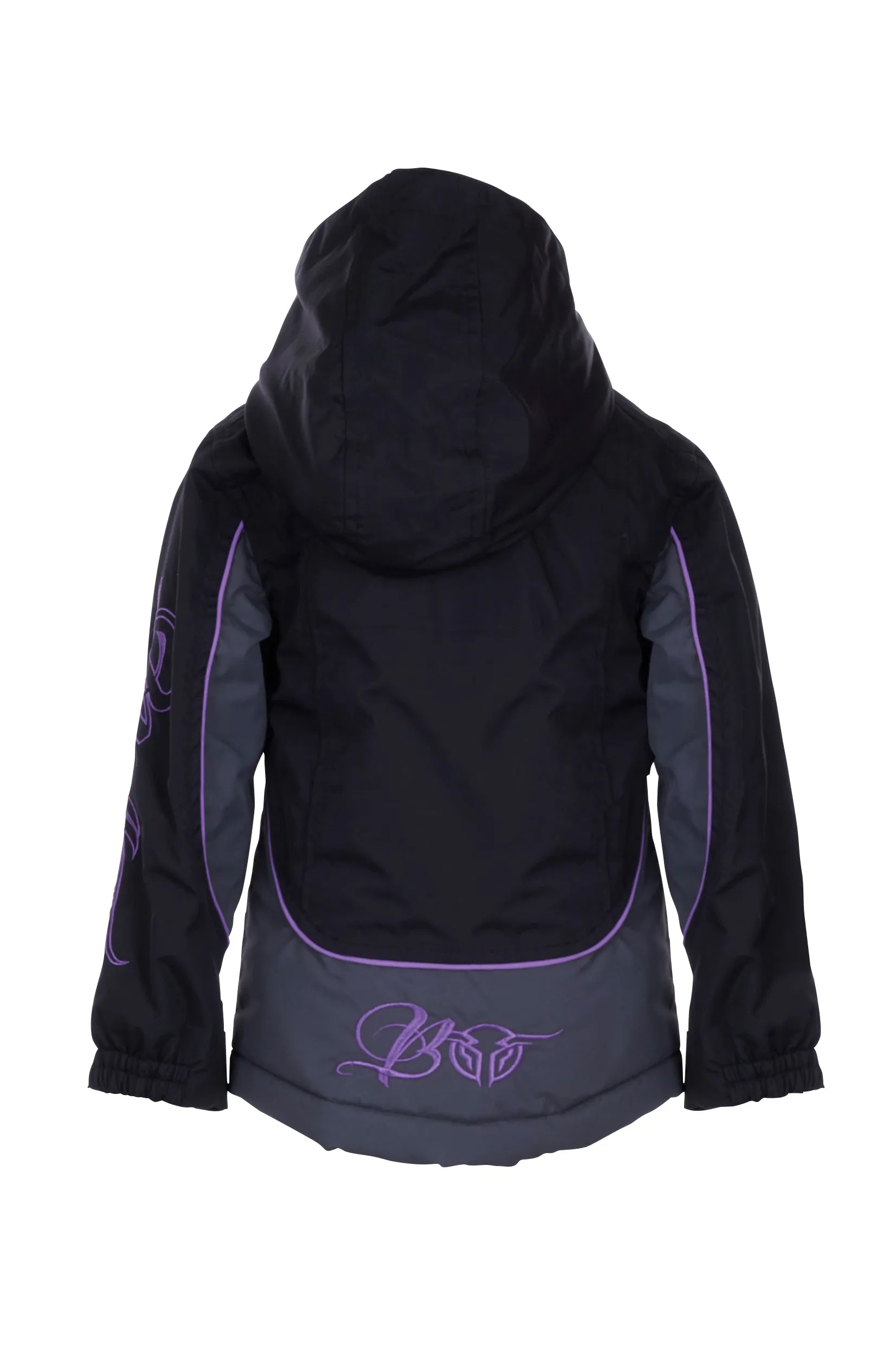 Bullzye Girls Carla Jacket - Black/Purple - B3W5709057