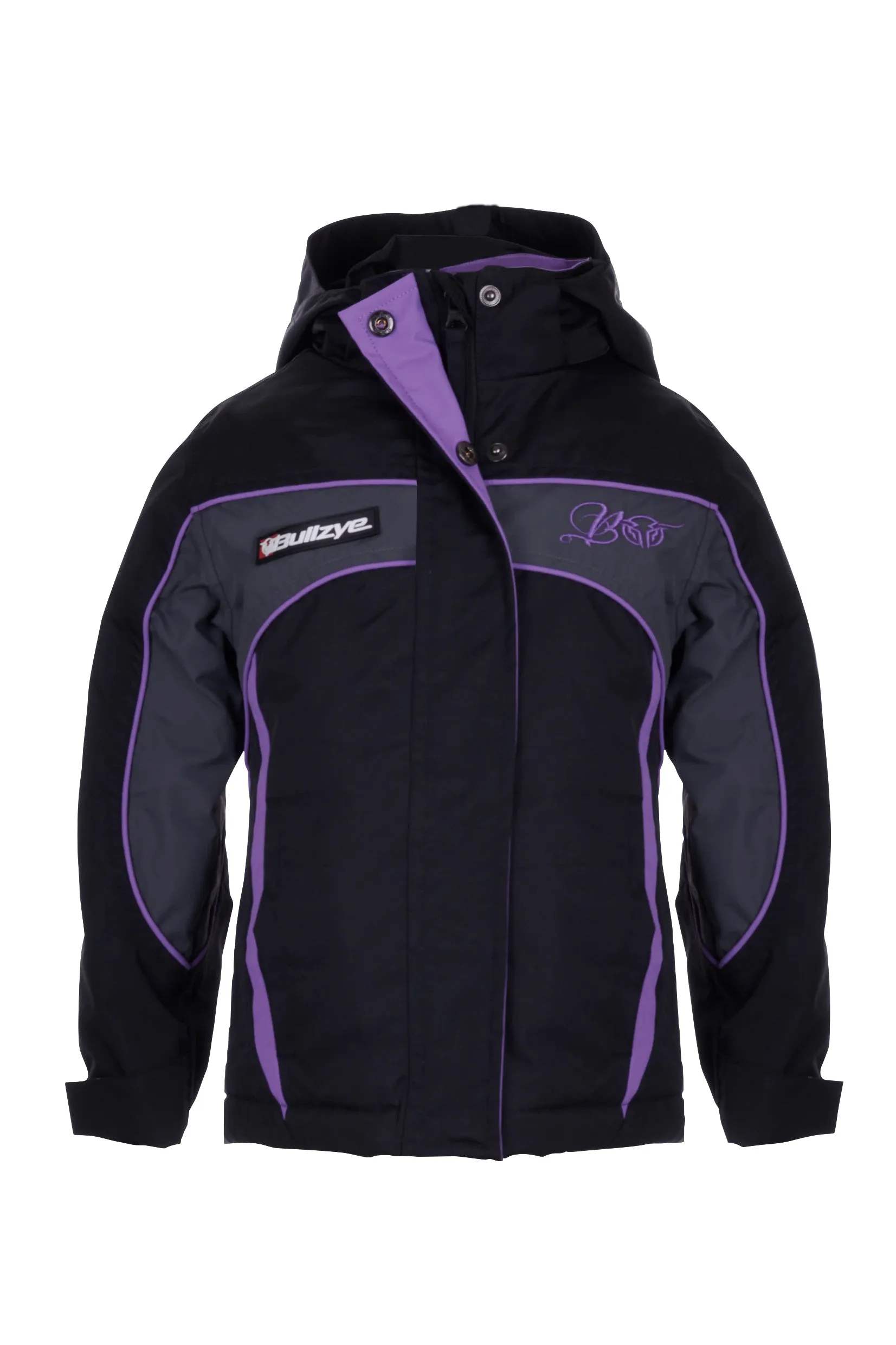 Bullzye Girls Carla Jacket - Black/Purple - B3W5709057