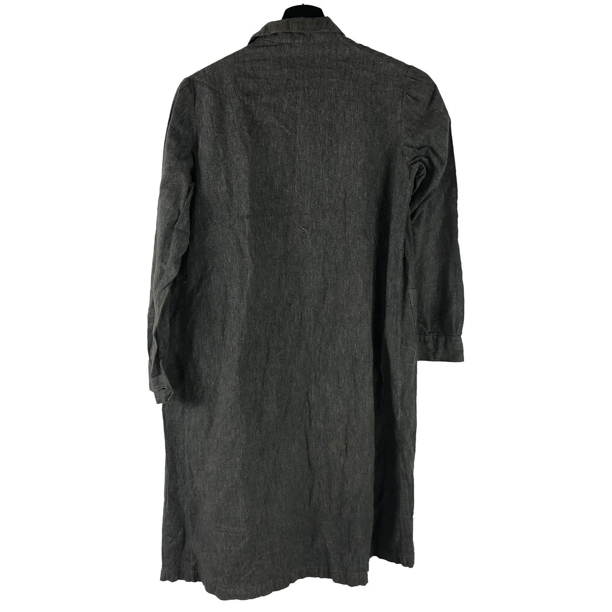 C1920 French Salt & Pepper Charcoal Work Jacket