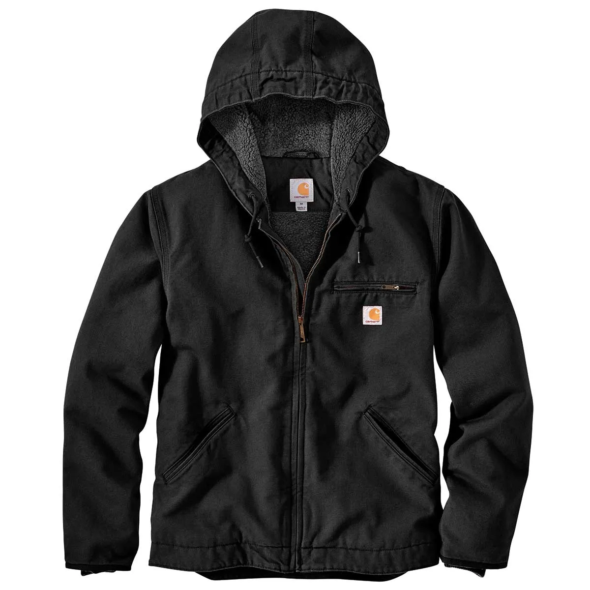 Carhartt Relaxed Fit Washed Duck Sherpa-Lined Jacket