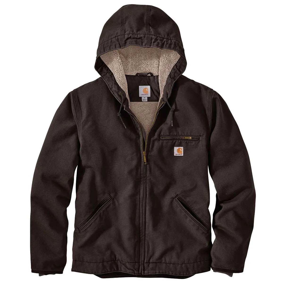 Carhartt Relaxed Fit Washed Duck Sherpa-Lined Jacket