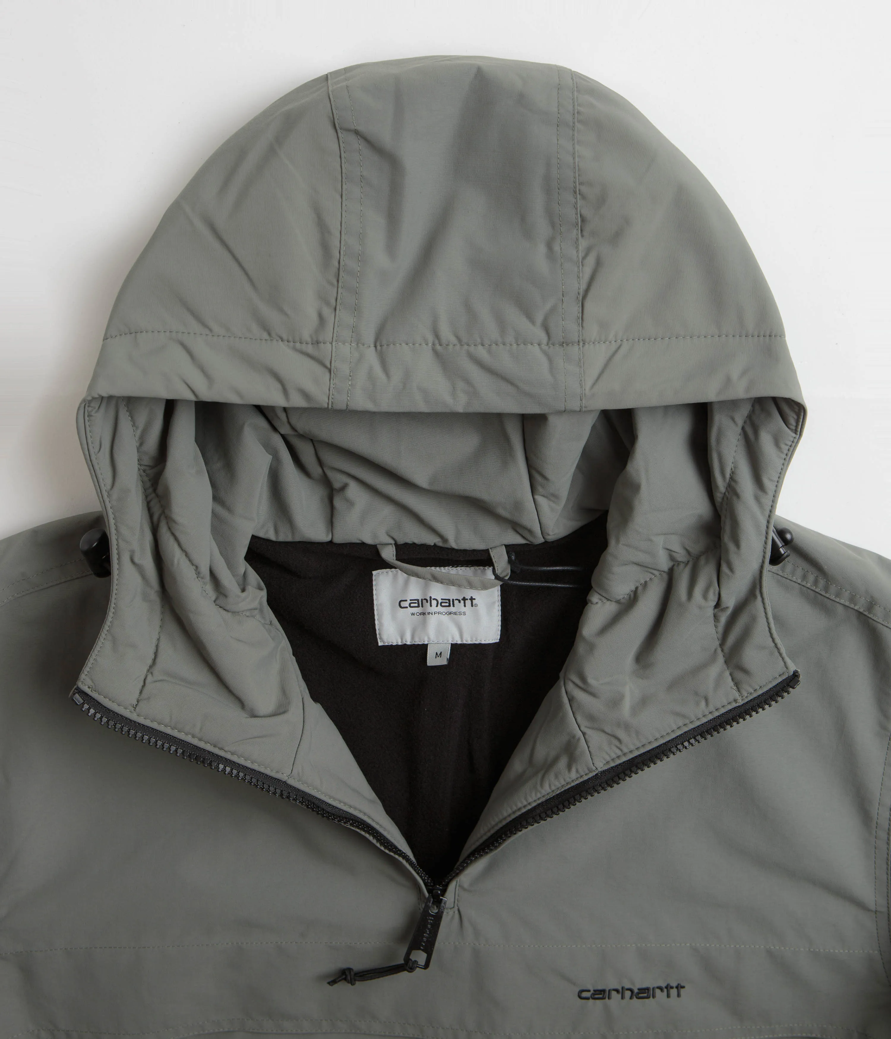 Carhartt Windbreaker Pullover Jacket - Smoke Green / Black