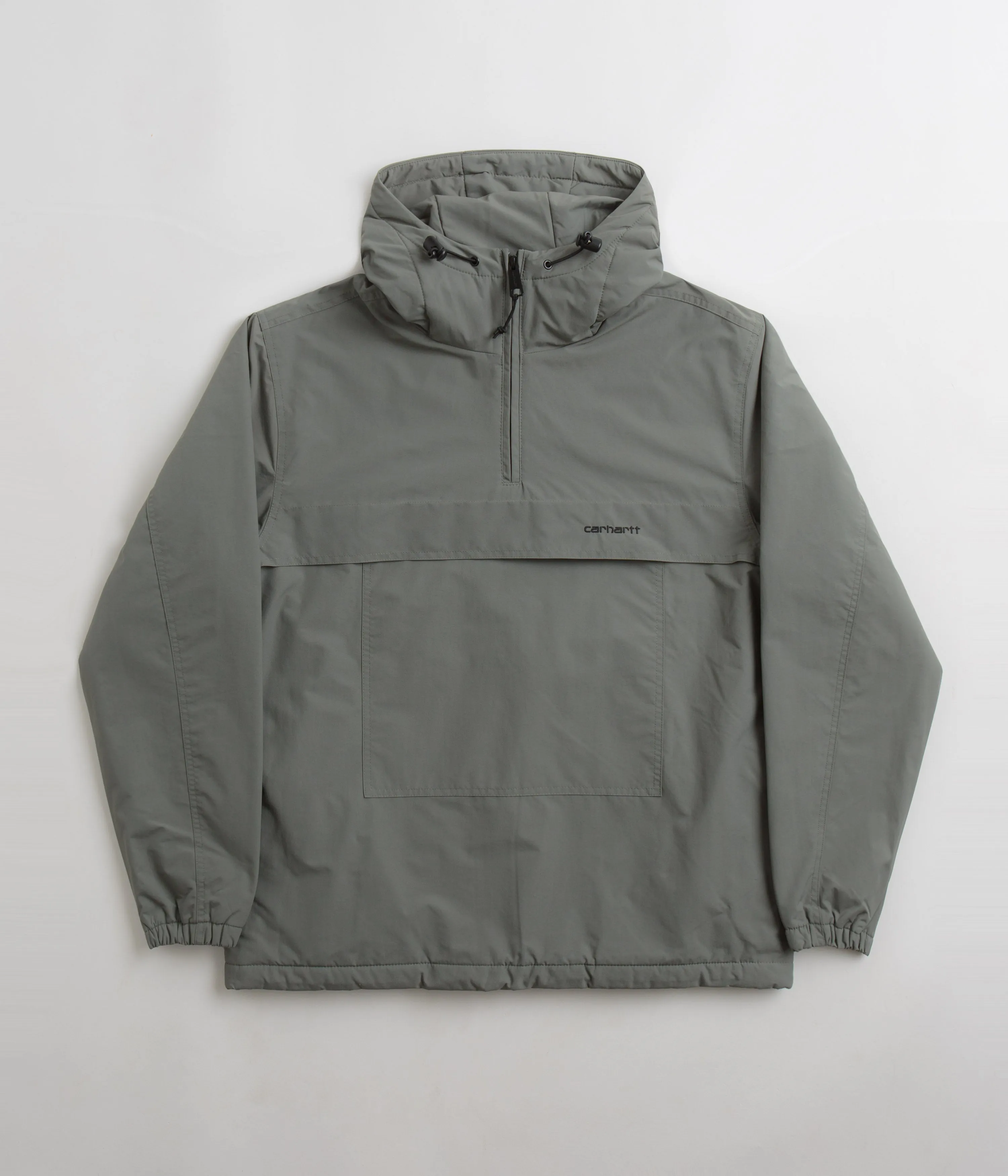 Carhartt Windbreaker Pullover Jacket - Smoke Green / Black