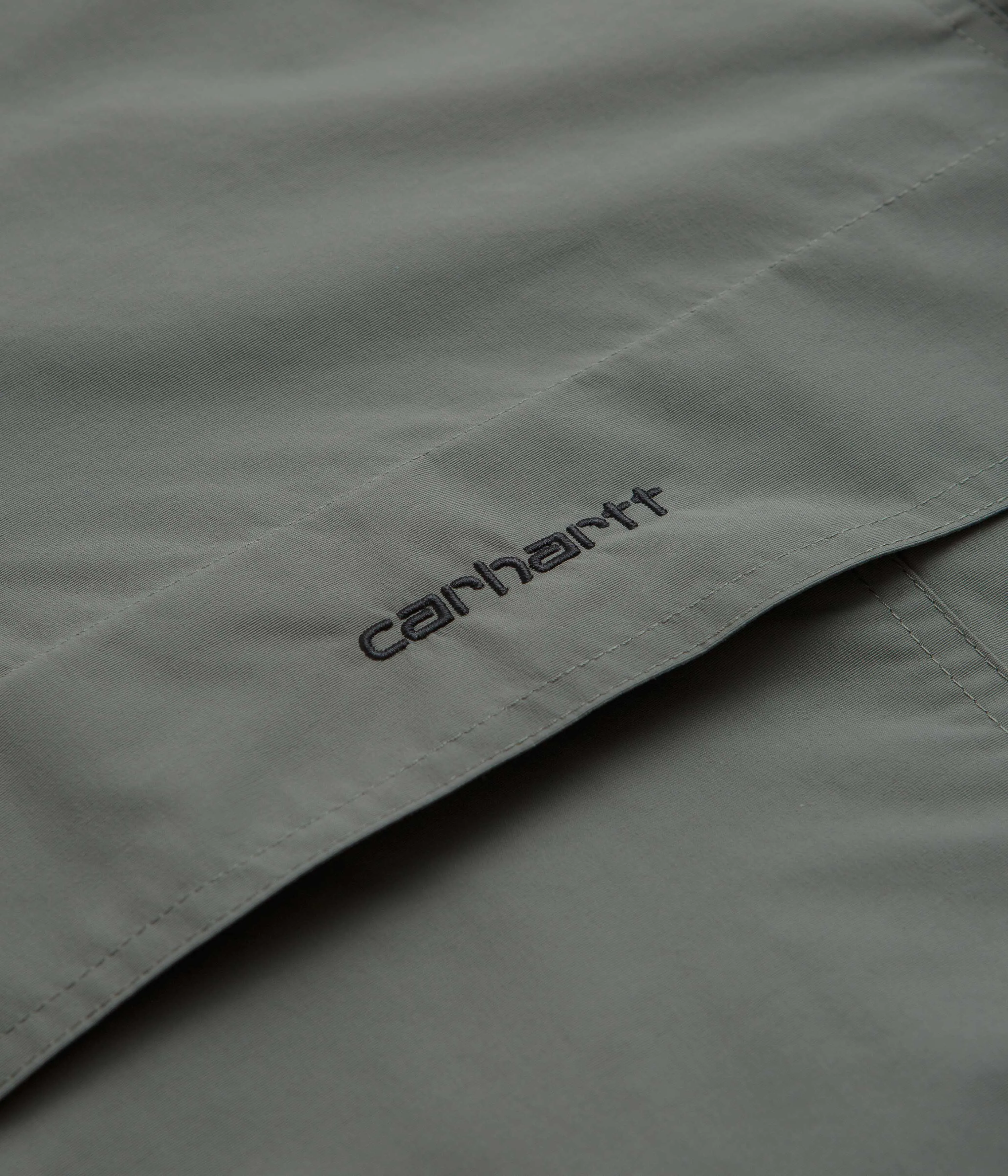 Carhartt Windbreaker Pullover Jacket - Smoke Green / Black