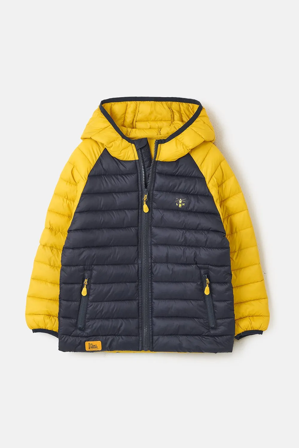 Carter Coat - Navy Yellow