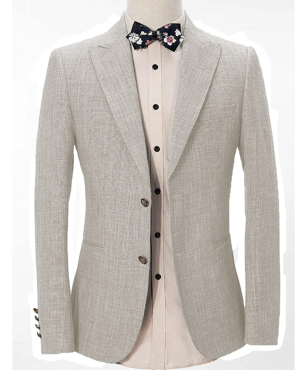 Casual Men's Regular Fashion Peak Lapel Blazer