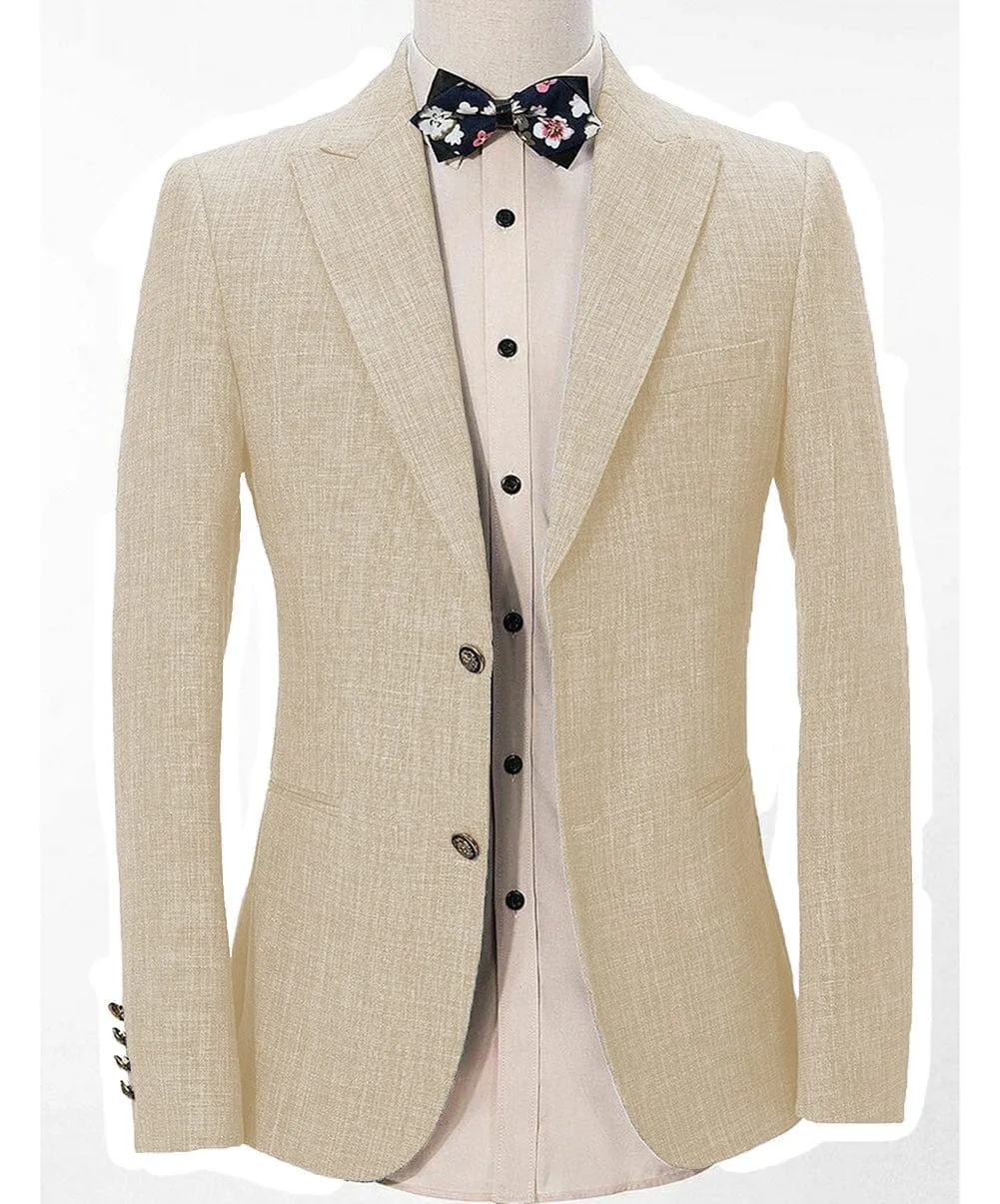 Casual Men's Regular Fashion Peak Lapel Blazer