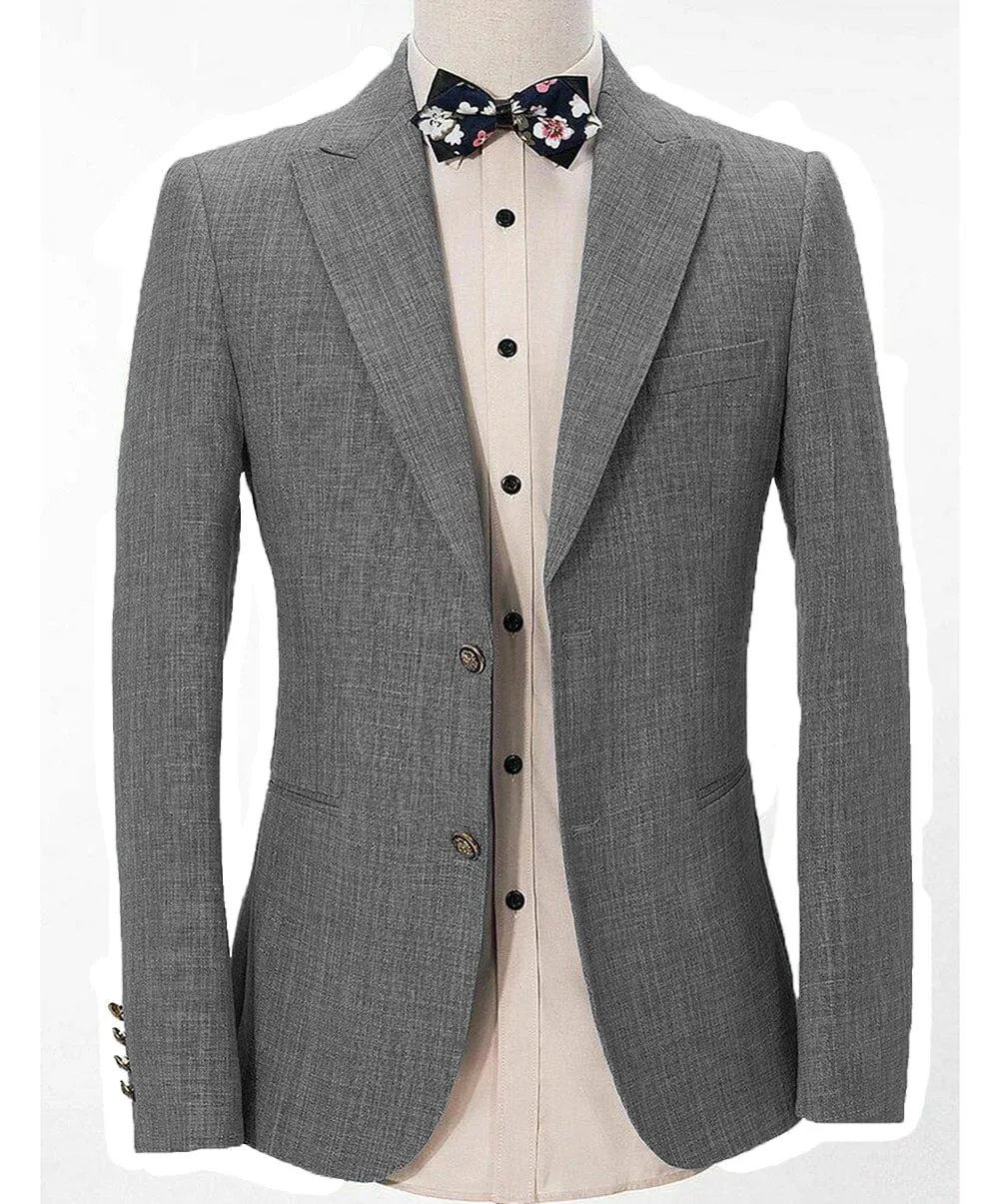 Casual Men's Regular Fashion Peak Lapel Blazer