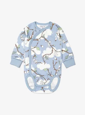 Cat Print Wraparound Babygrow