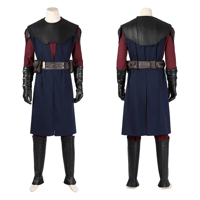 Clone Wars Anakin Cosplay Costume Star Wars Anakin Skywalker Uniform Halloween Cloak Outfits