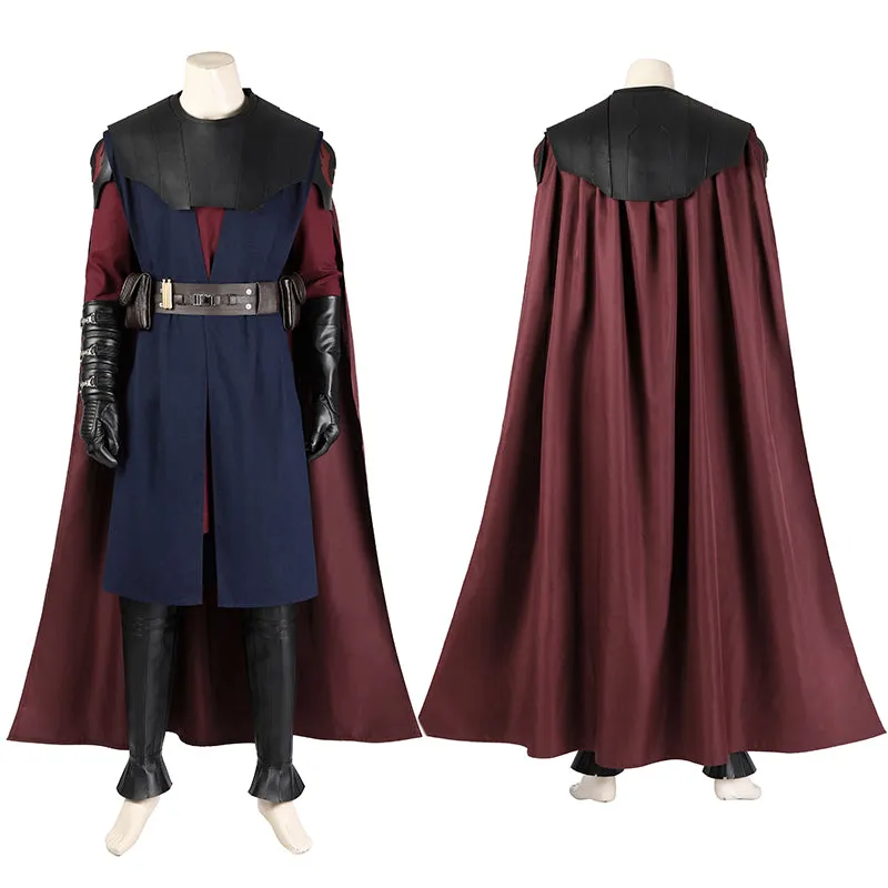 Clone Wars Anakin Cosplay Costume Star Wars Anakin Skywalker Uniform Halloween Cloak Outfits