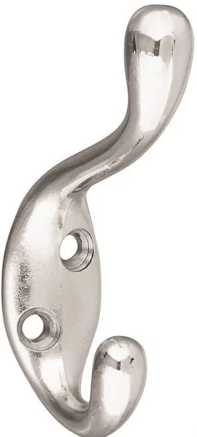 Coat-hat Hook 3in Zinc Chrome