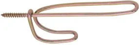 Coat-hat Hook Stl Wire Sat Brs